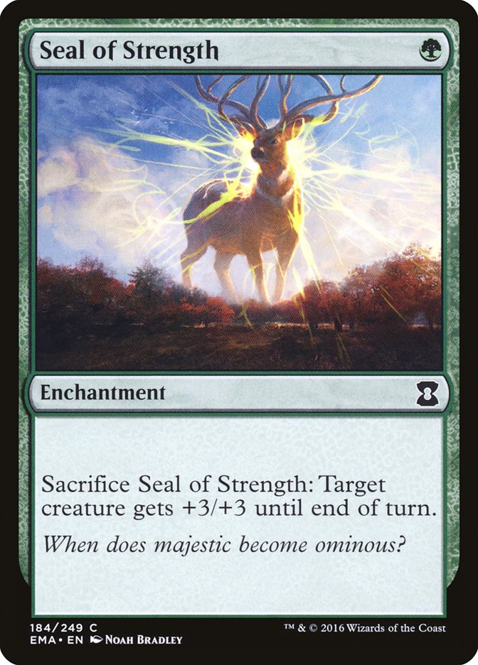 Seal of Strength 184 (Eternal Masters)  - Foil | Good Games Adelaide SA