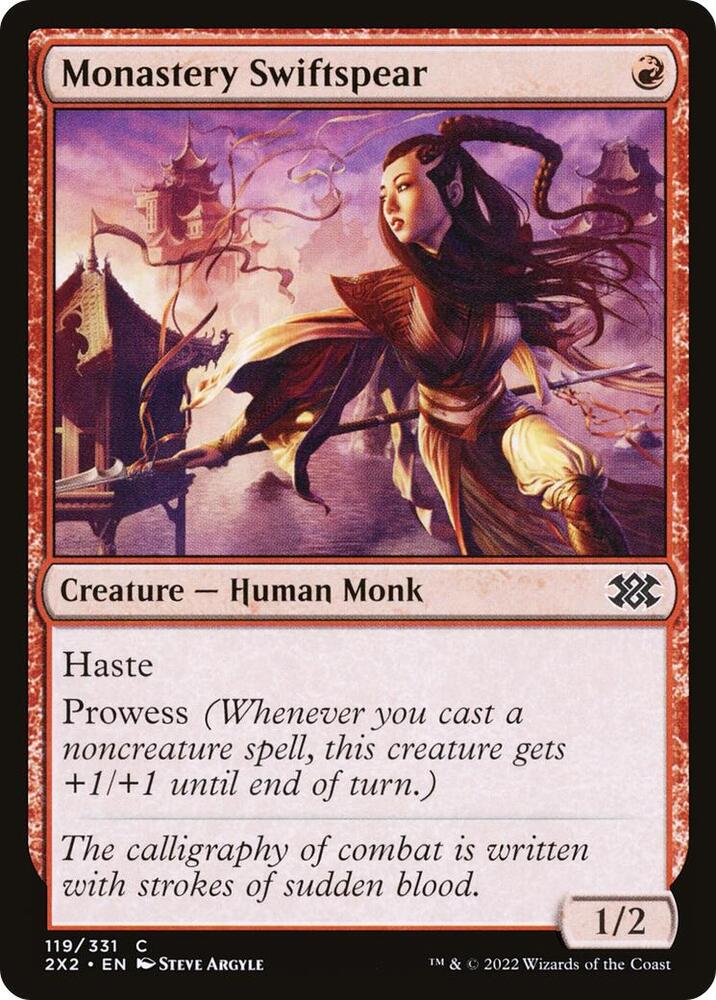 Monastery Swiftspear 119 (Double Masters 2022)  - Foil | Good Games Adelaide SA