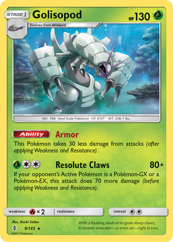 Golisopod (9/145) [Sun & Moon: Guardians Rising] | Good Games Adelaide SA