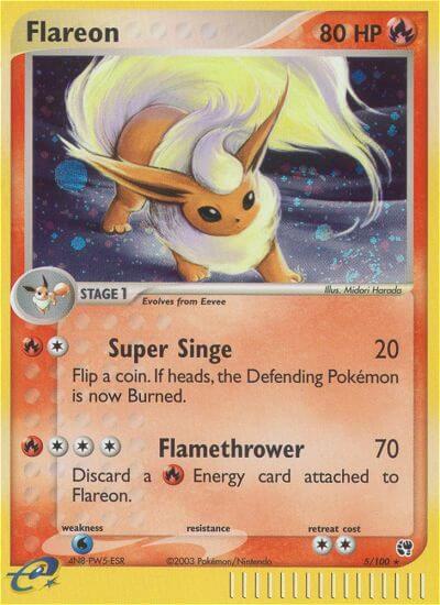 Flareon 5/100 (Sandstorm)  - Holofoil | Good Games Adelaide SA