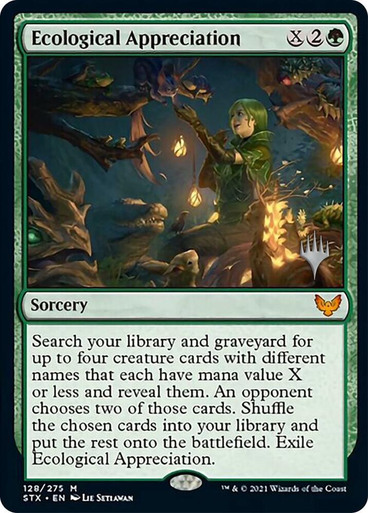 Ecological Appreciation 128 (Promo Pack: Strixhaven)  - Foil | Good Games Adelaide SA