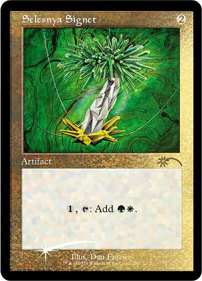 Selesnya Signet Foil Etched 290 (Secret Lair Drop Series)  - Foil | Good Games Adelaide SA