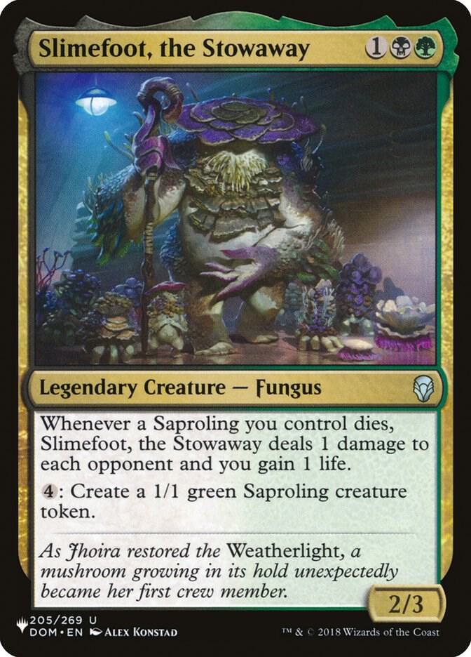 Slimefoot the Stowaway 205/269 (The List Reprints)  | Good Games Adelaide SA