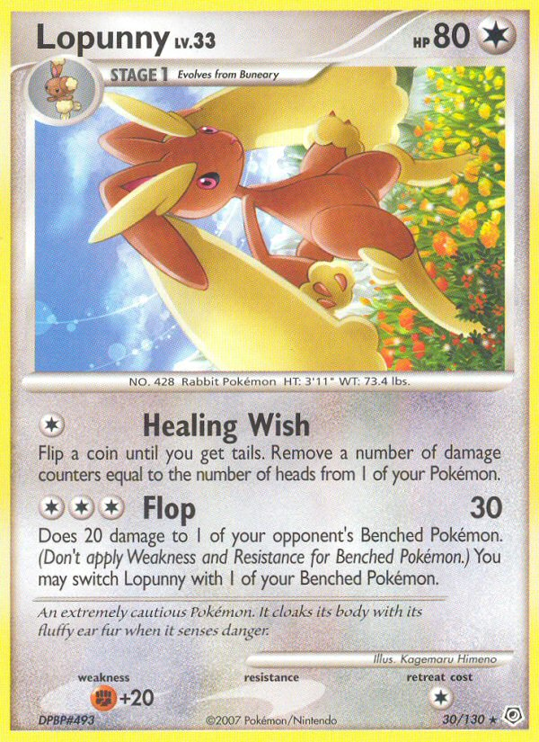 Lopunny (30/130) [Diamond & Pearl: Base Set] | Good Games Adelaide SA