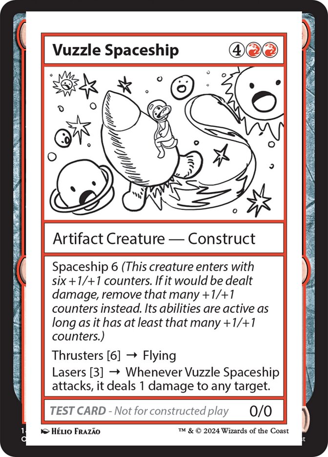 Vuzzle Spaceship  (Mystery Booster 2 Playtest Cards)  | Good Games Adelaide SA