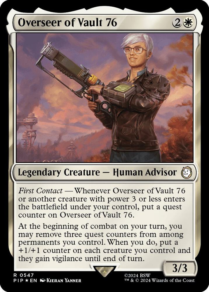 Overseer of Vault 76 547 (Universes Beyond: Fallout)  - Foil | Good Games Adelaide SA