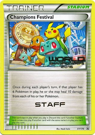 Champions Festival 2016 Staff (XY176) [XY: Black Star Promos] | Good Games Adelaide SA