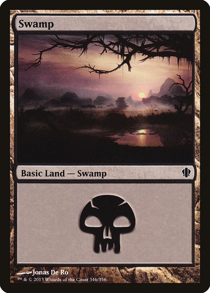 Swamp (346) [Commander 2013] | Good Games Adelaide SA