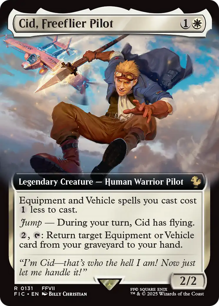 Cid, Freeflier Pilot (Extended Art) [FINAL FANTASY Commander] | Good Games Adelaide SA