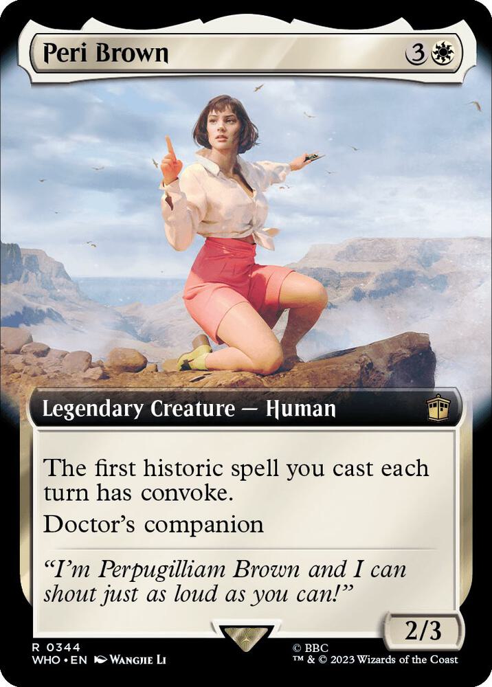 Peri Brown 344 (Universes Beyond: Doctor Who)  - Foil | Good Games Adelaide SA
