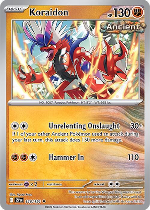 Koraidon 116/191 (SV08: Surging Sparks)  | Good Games Adelaide SA