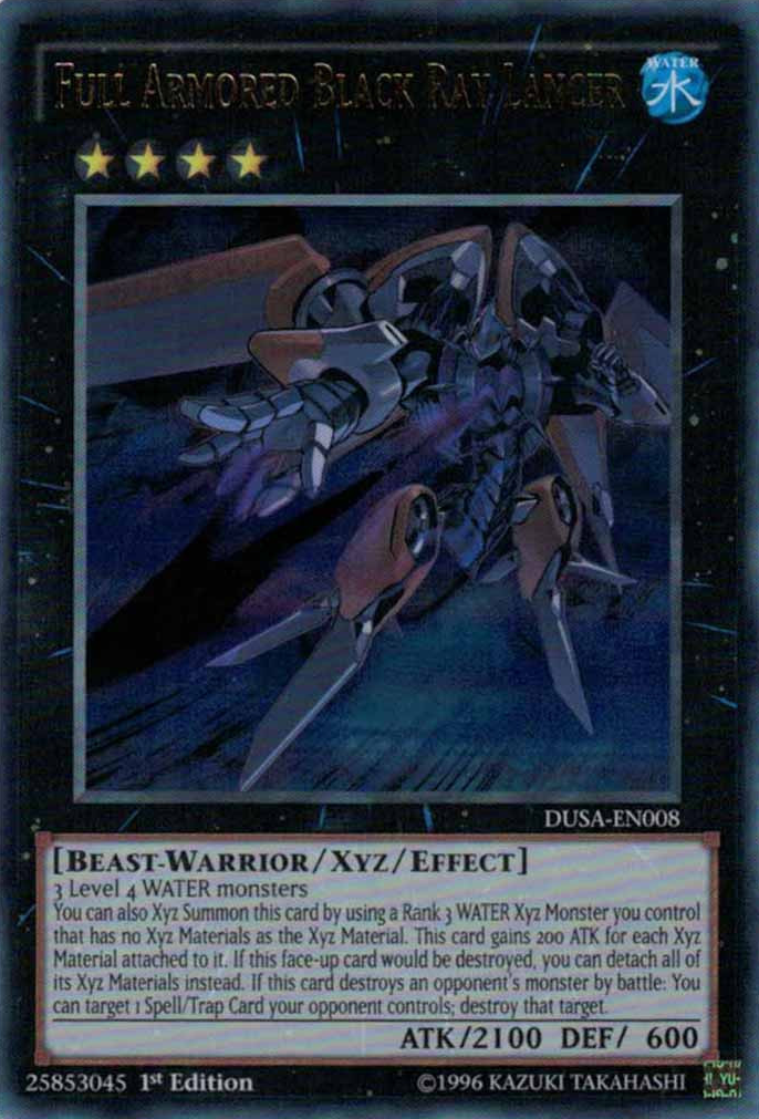 Full Armored Black Ray Lancer [DUSA-EN008] Ultra Rare | Good Games Adelaide SA