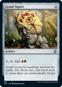 Gruul Signet 207 (Commander: Adventures in the Forgotten Realms)  | Good Games Adelaide SA