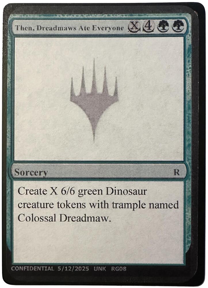 Then Dreadmaws Ate Everyone  (Un-Known Event Playtest Cards)  | Good Games Adelaide SA
