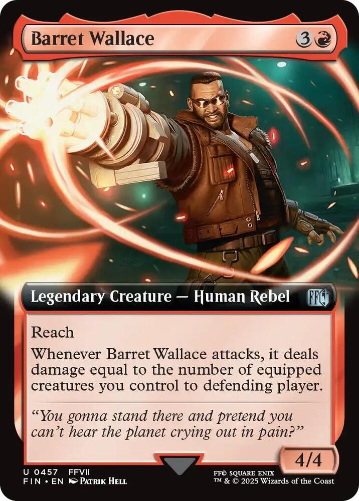 Barret Wallace Extended Art 457 (FINAL FANTASY)  - Foil | Good Games Adelaide SA