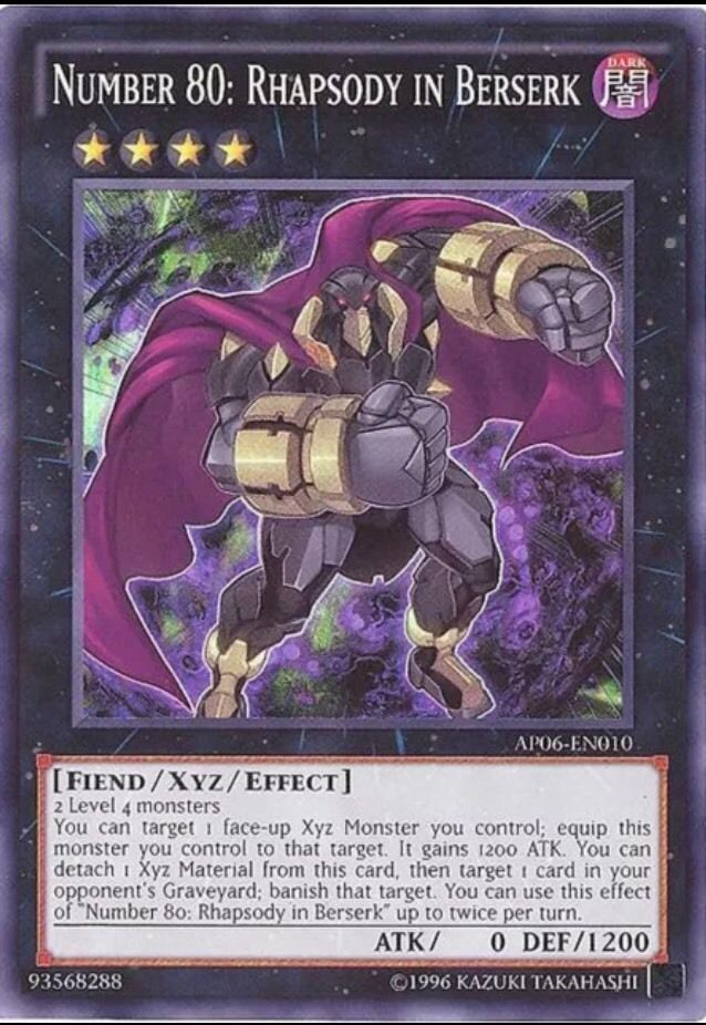 Number 80: Rhapsody in Berserk [AP06-EN010] Super Rare | Good Games Adelaide SA