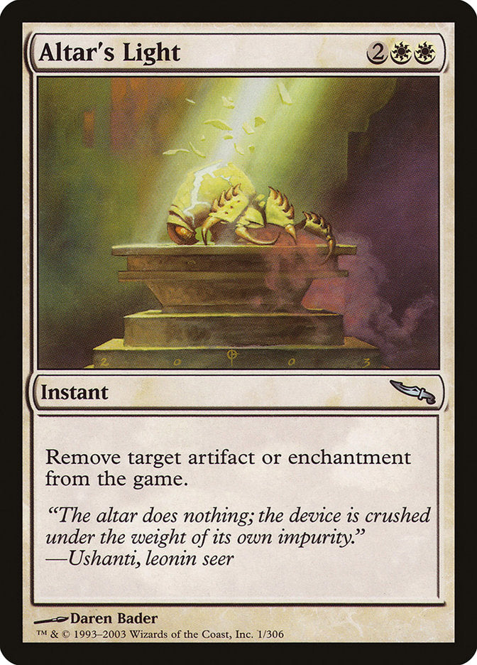 Altar's Light [Mirrodin] | Good Games Adelaide SA