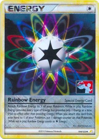 Rainbow Energy 104 123 League Promo 104/123 (League & Championship Cards)  - Reverse Holofoil | Good Games Adelaide SA