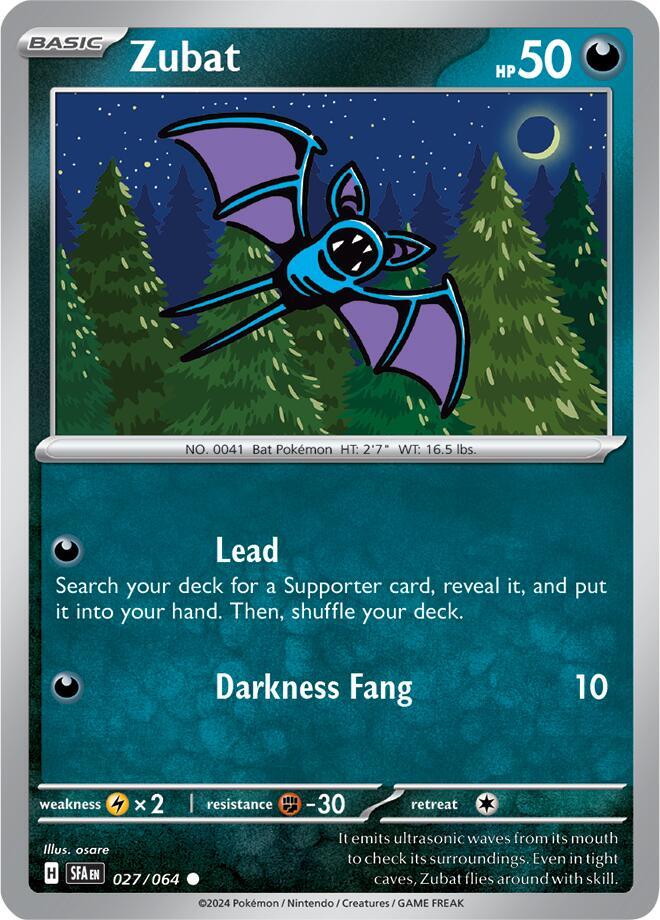 Zubat 027/064 (SV: Shrouded Fable)  | Good Games Adelaide SA