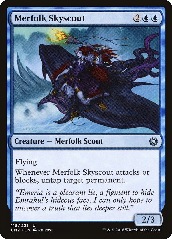 Merfolk Skyscout 115 (Conspiracy: Take the Crown)  - Foil | Good Games Adelaide SA