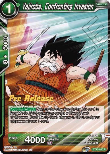 Yajirobe, Confronting Invasion (BT15-080) [Saiyan Showdown Prerelease Promos] | Good Games Adelaide SA