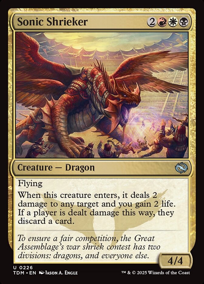 Sonic Shrieker 226 (Tarkir: Dragonstorm)  | Good Games Adelaide SA