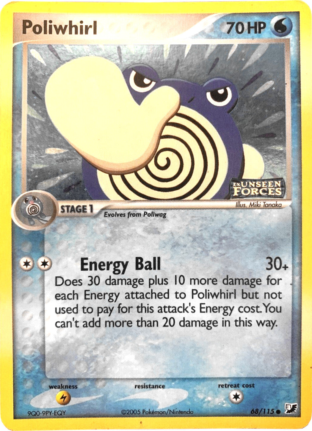 Poliwhirl (68/115) (Stamped) [EX: Unseen Forces] | Good Games Adelaide SA