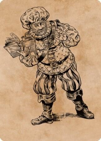 Volo Itinerant Scholar Art Card 48 (Art Series: Commander Legends: Battle for Baldur's Gate)  | Good Games Adelaide SA