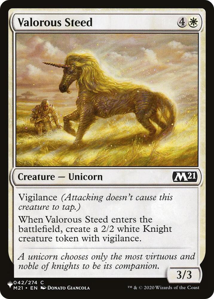 Valorous Steed 042/274 (The List Reprints)  | Good Games Adelaide SA