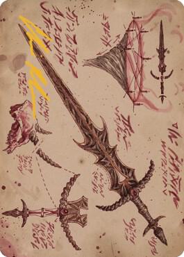 Blackblade Reforged Art Card Gold Stamped Signature 56 (Art Series: The Brothers' War)  | Good Games Adelaide SA