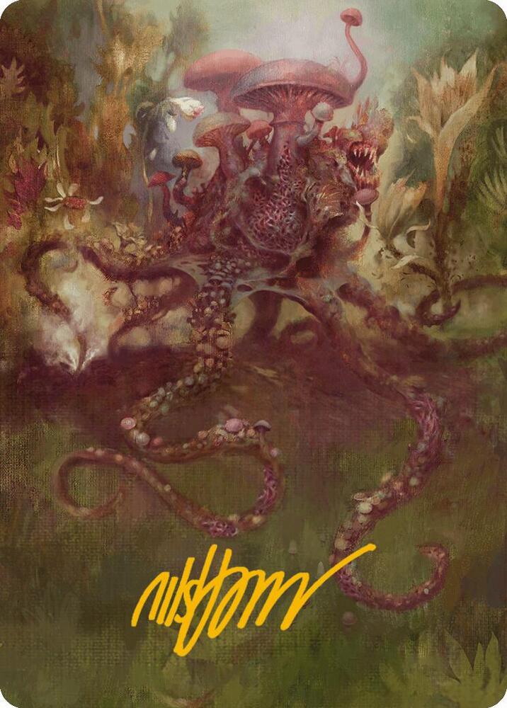 Sowing Mycospawn Art Card Gold Stamped Signature 40 (Art Series: Modern Horizons 3)  | Good Games Adelaide SA