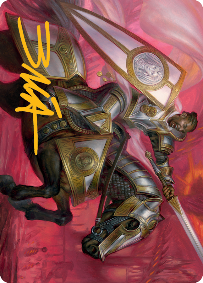 Sigiled Sentinel Art Card (Gold-Stamped Signature) [March of the Machine Art Series] | Good Games Adelaide SA