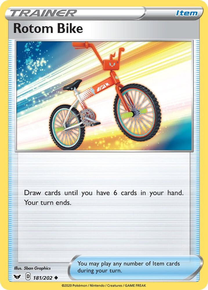 Rotom Bike 181/202 (SWSH01: Sword & Shield Base Set)  | Good Games Adelaide SA