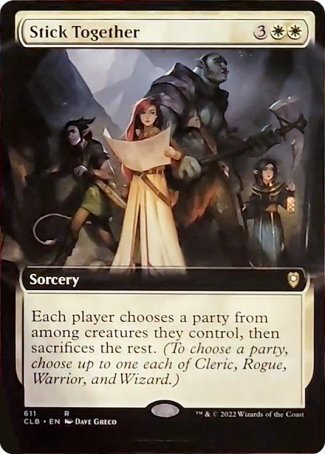 Stick Together (Extended Art) [Commander Legends: Battle for Baldur's Gate] | Good Games Adelaide SA