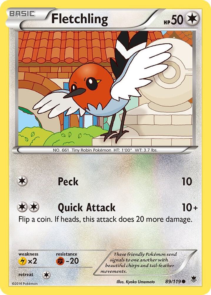 Fletchling 89/119 (XY - Phantom Forces)  | Good Games Adelaide SA