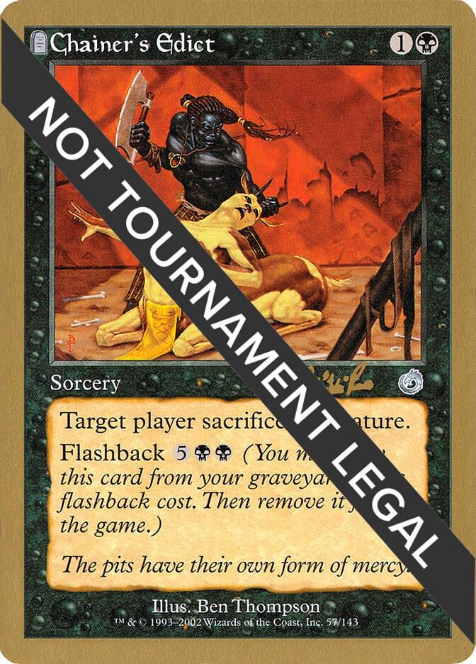 Chainers Edict 2002 Carlos Romao TOR cr57/153 (World Championship Decks)  | Good Games Adelaide SA