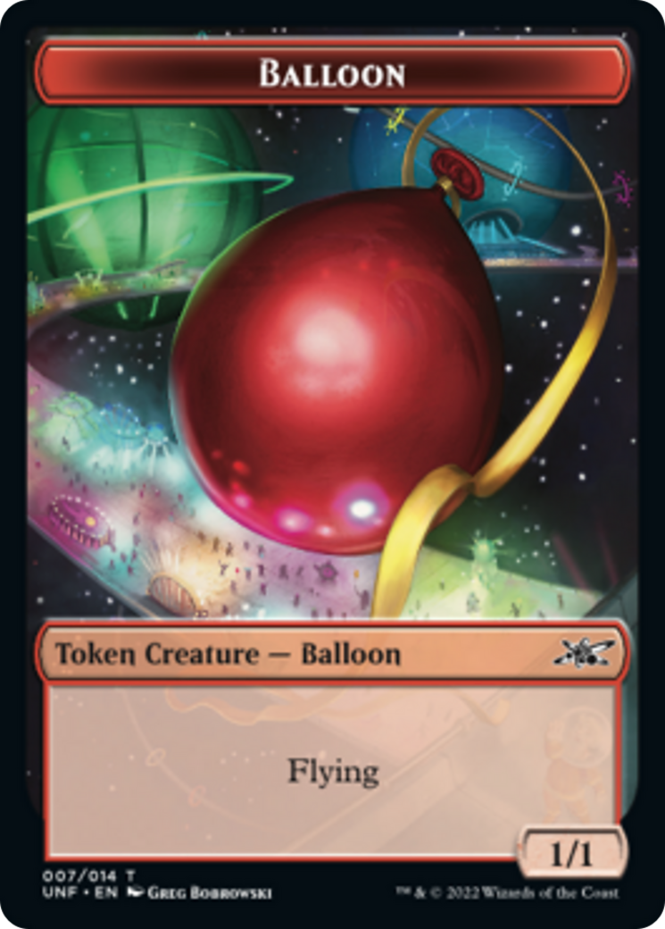 Squirrel // Balloon Double-sided Token [Unfinity Tokens] | Good Games Adelaide SA