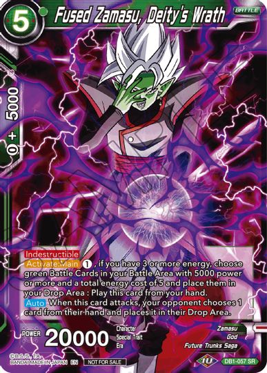 Fused Zamasu, Deity's Wrath (DB1-057) [Tournament Promotion Cards] | Good Games Adelaide SA