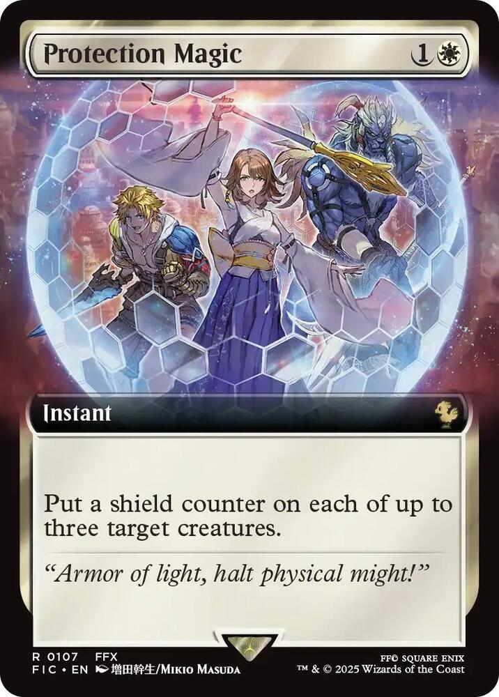 Protection Magic Extended Art 107 (Commander: FINAL FANTASY)  - Foil | Good Games Adelaide SA