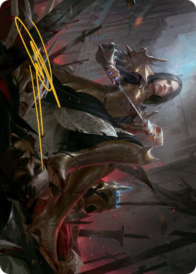 Marchesa Resolute Monarch Art Card 25 81 Gold Stamped Signature 25 (Art Series: March of the Machine)  | Good Games Adelaide SA