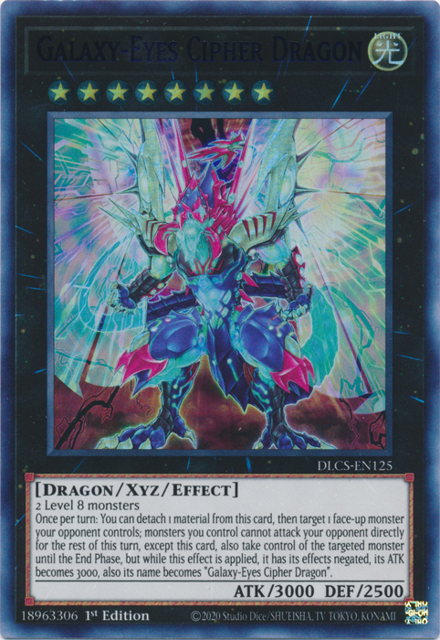 Galaxy-Eyes Cipher Dragon (Blue) [DLCS-EN125] Ultra Rare | Good Games Adelaide SA