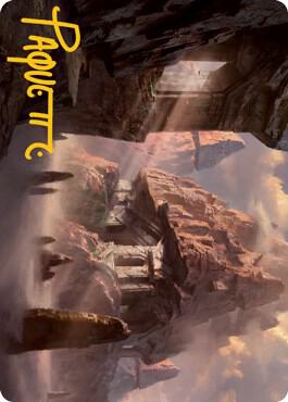 Mountain 62 81 Art Card Gold Stamped Signature 62 (Art Series: Adventures in the Forgotten Realms)  | Good Games Adelaide SA