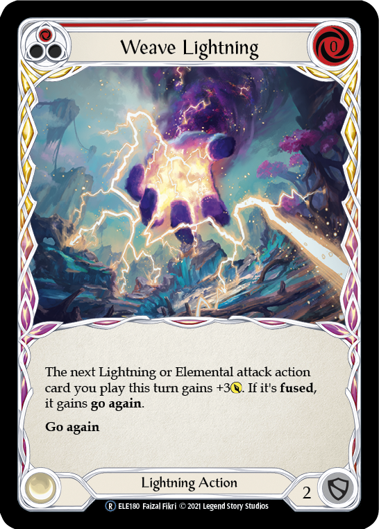 Weave Lightning (Red) [U-ELE180] Unlimited Normal | Good Games Adelaide SA