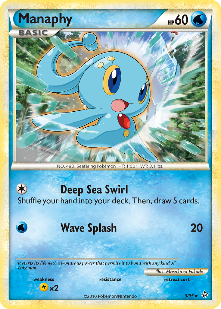 Manaphy (3/95) [HeartGold & SoulSilver: Unleashed] | Good Games Adelaide SA