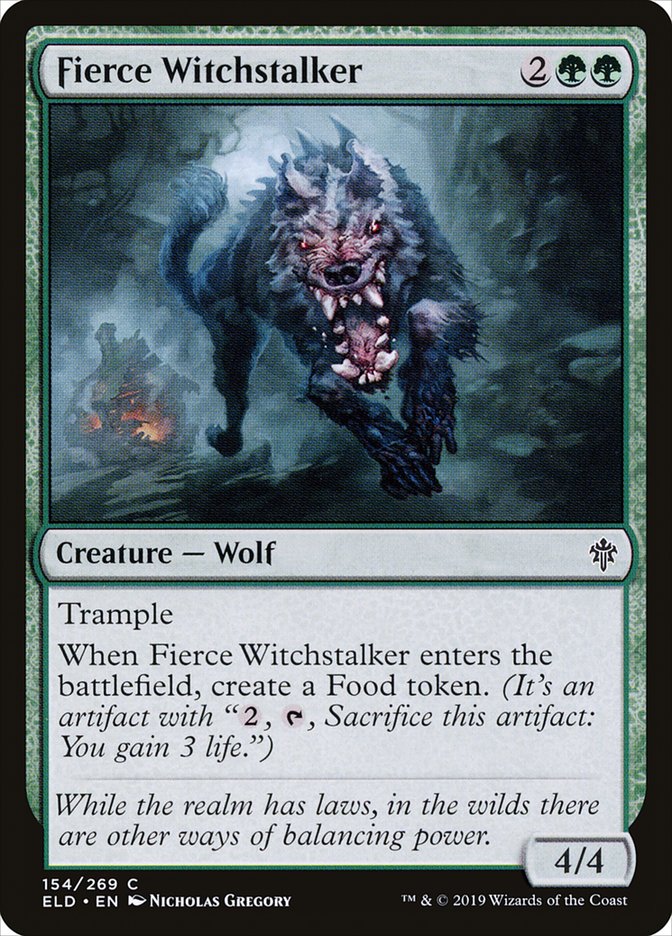 Fierce Witchstalker 154 (Throne of Eldraine)  | Good Games Adelaide SA