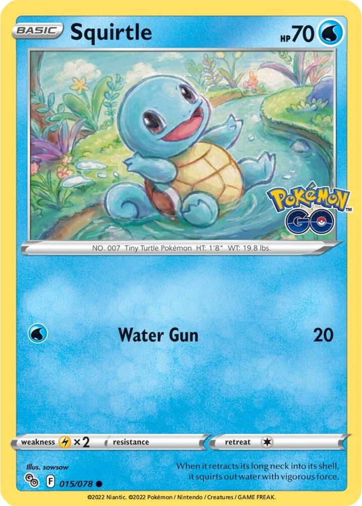 Squirtle 015/078 (Pokemon GO)  | Good Games Adelaide SA