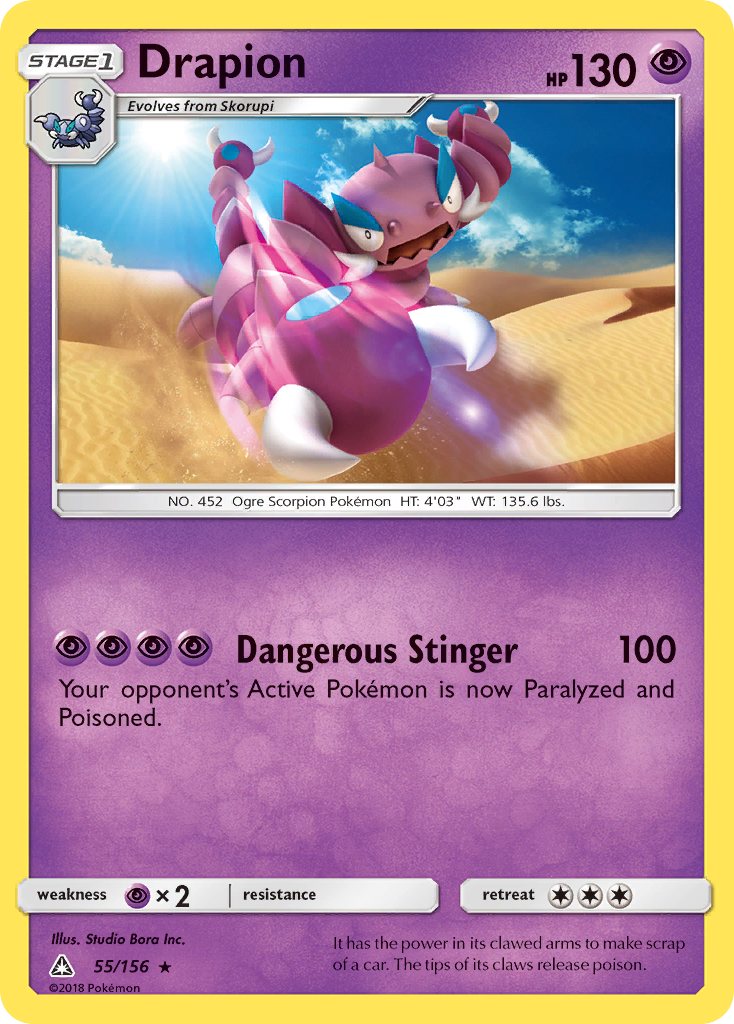 Drapion (55/156) [Sun & Moon: Ultra Prism] | Good Games Adelaide SA