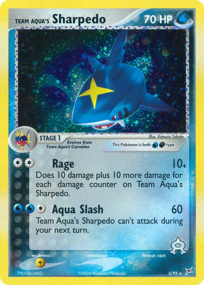 Team Aqua's Sharpedo 5/95 (Team Magma vs Team Aqua)  - Reverse Holofoil | Good Games Adelaide SA