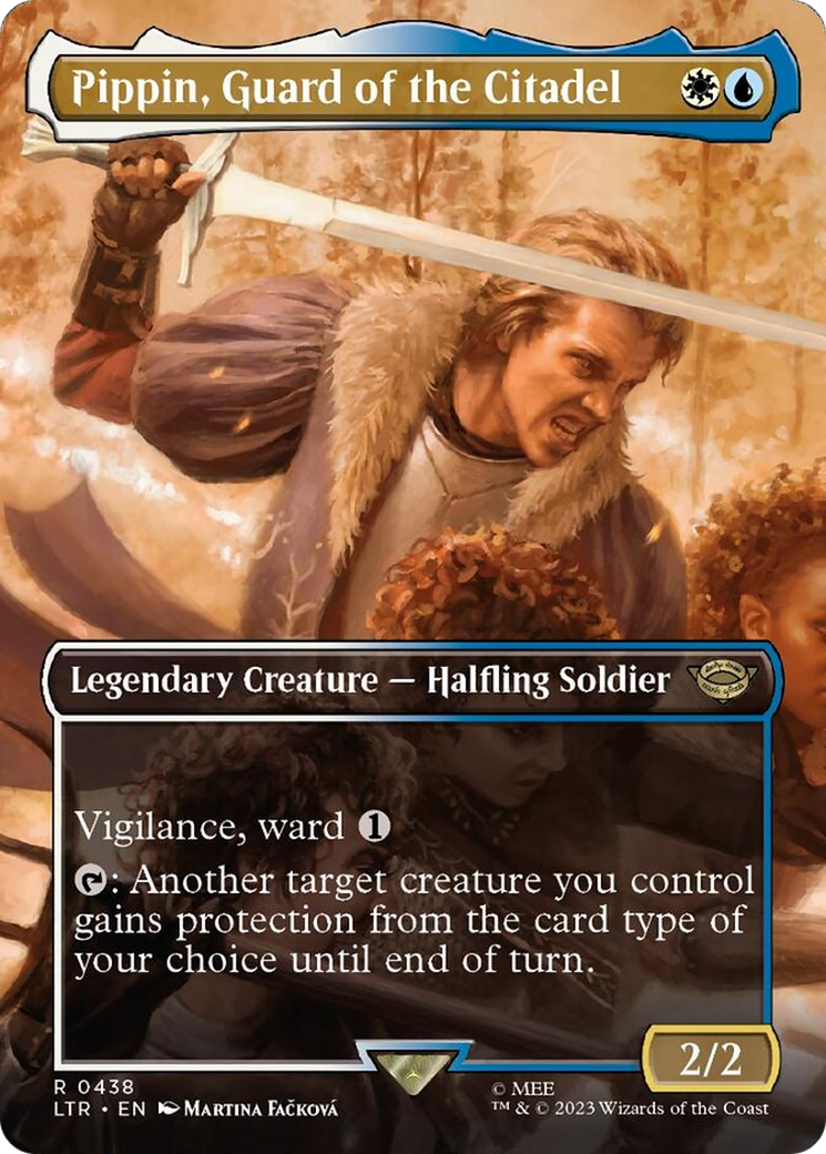 Pippin, Guard of the Citadel (Borderless Alternate Art) [The Lord of the Rings: Tales of Middle-Earth] | Good Games Adelaide SA