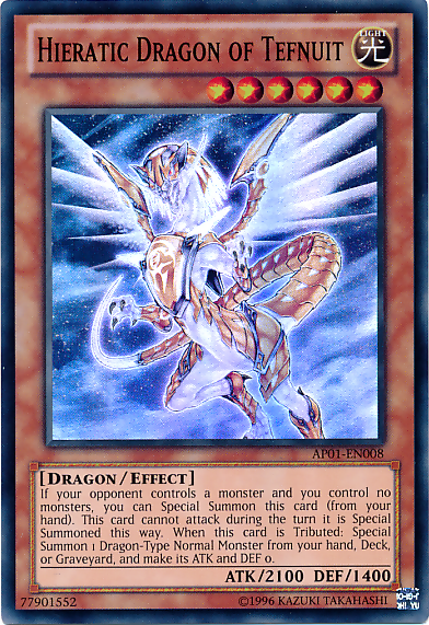 Hieratic Dragon of Tefnuit [AP01-EN008] Super Rare | Good Games Adelaide SA